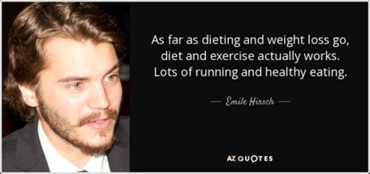 Emile Hirsch Diet Plan