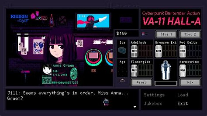 VA-11 HALL-A Screenshot