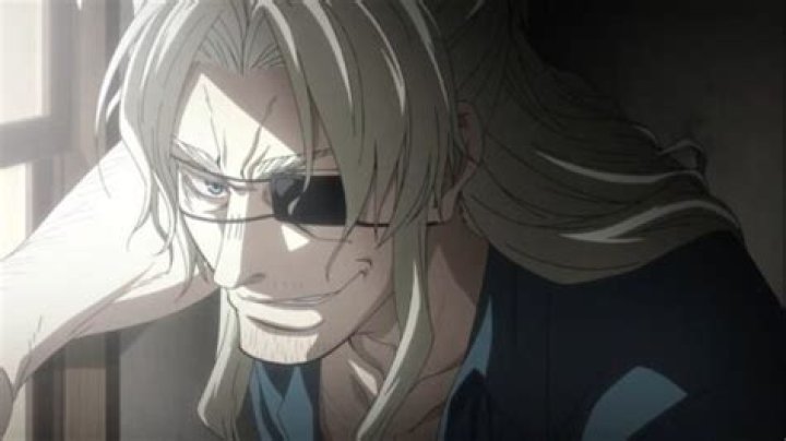 Worick wearing an eye patch and in a black jacket